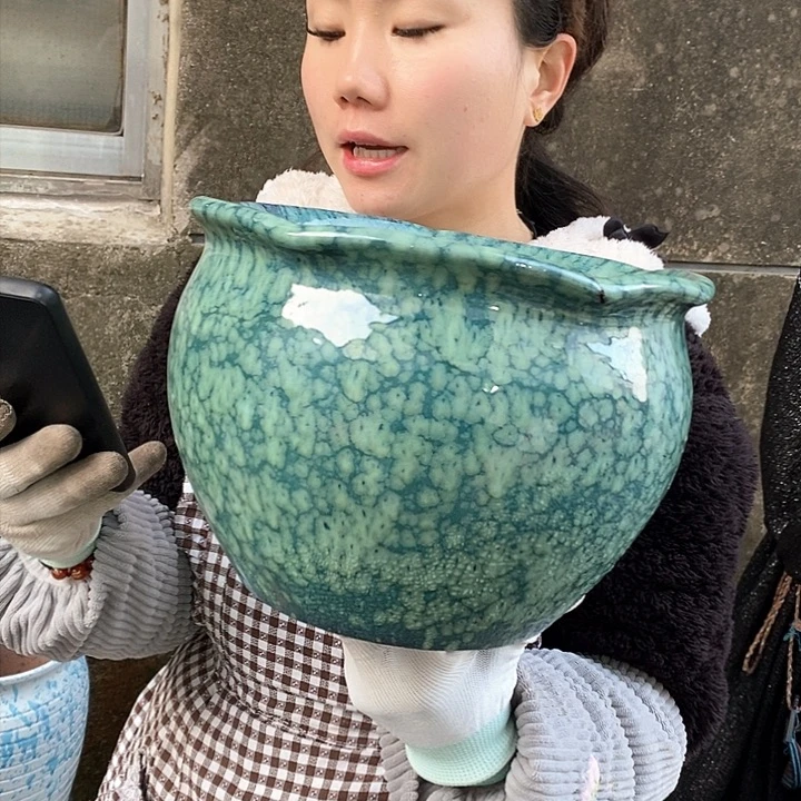 紫砂花盆正品口25高18