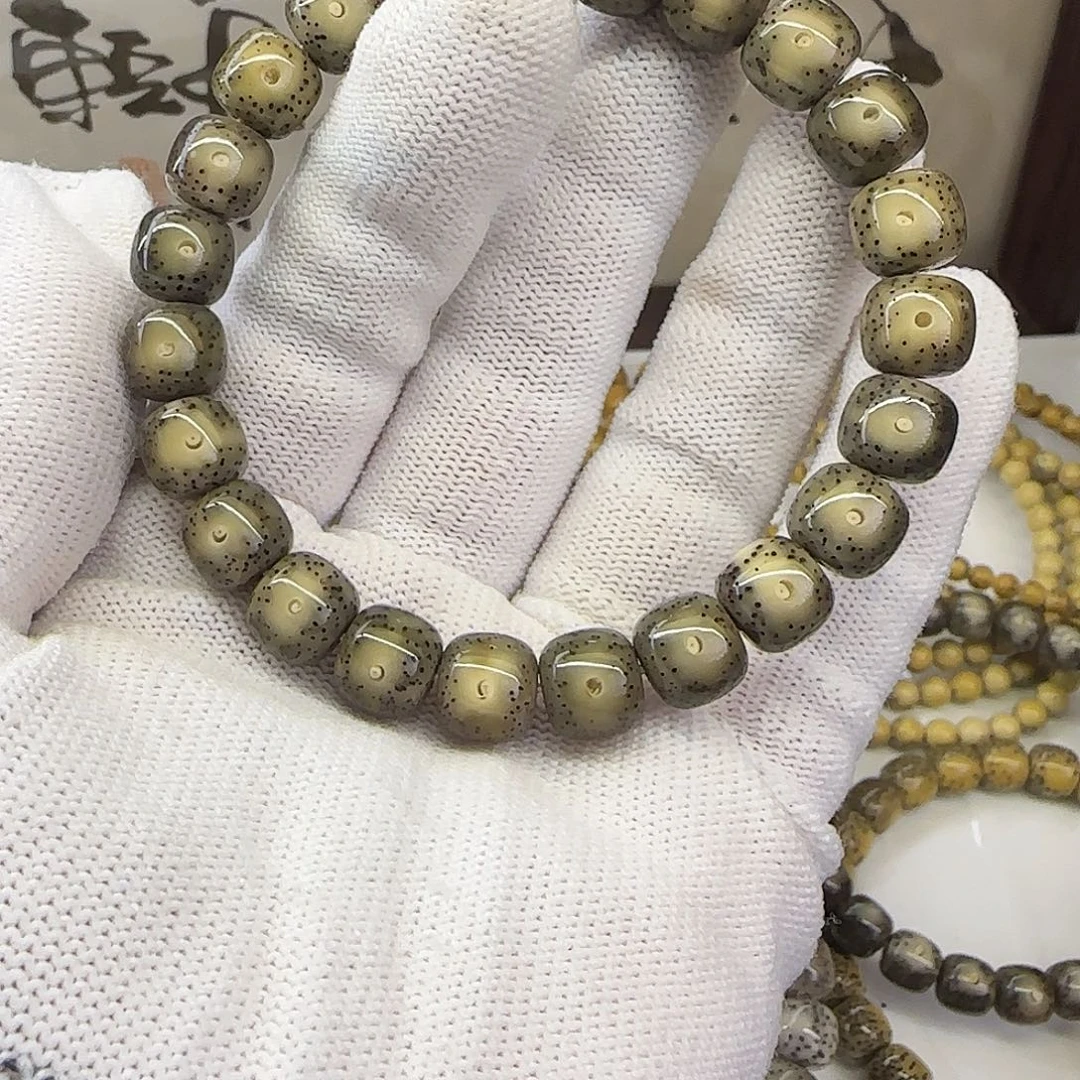 星月菩提手串卡10糯冰绿幽灵大眼