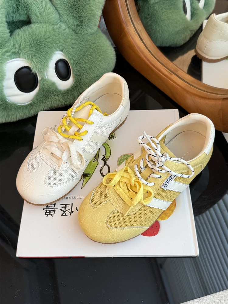 2025春夏季新款韩版平底网面德训鞋女超软轻便休闲阿甘鞋潮8202