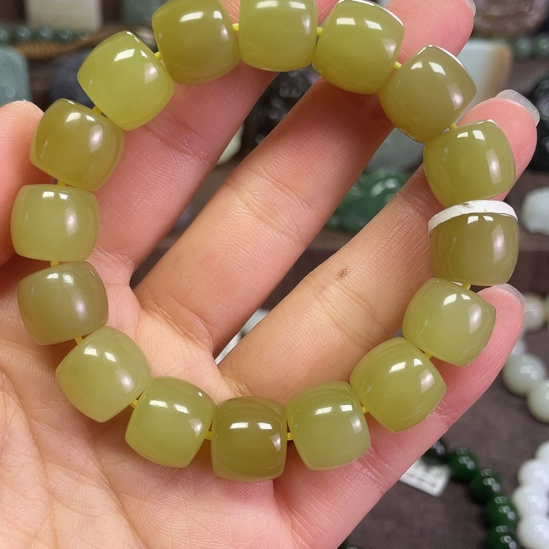 和田玉未镶嵌手链