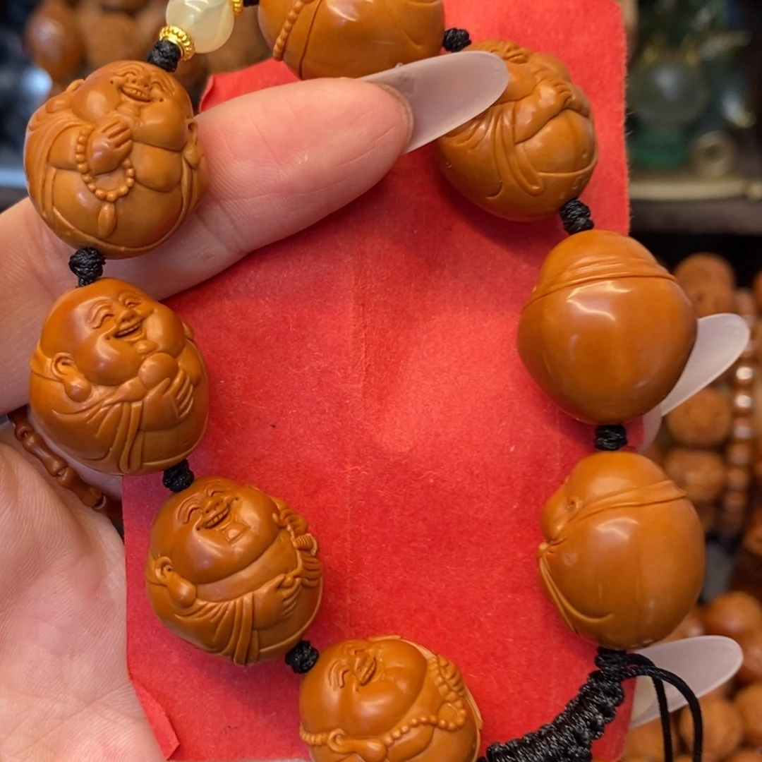 手串/手链橄榄核光背弥勒