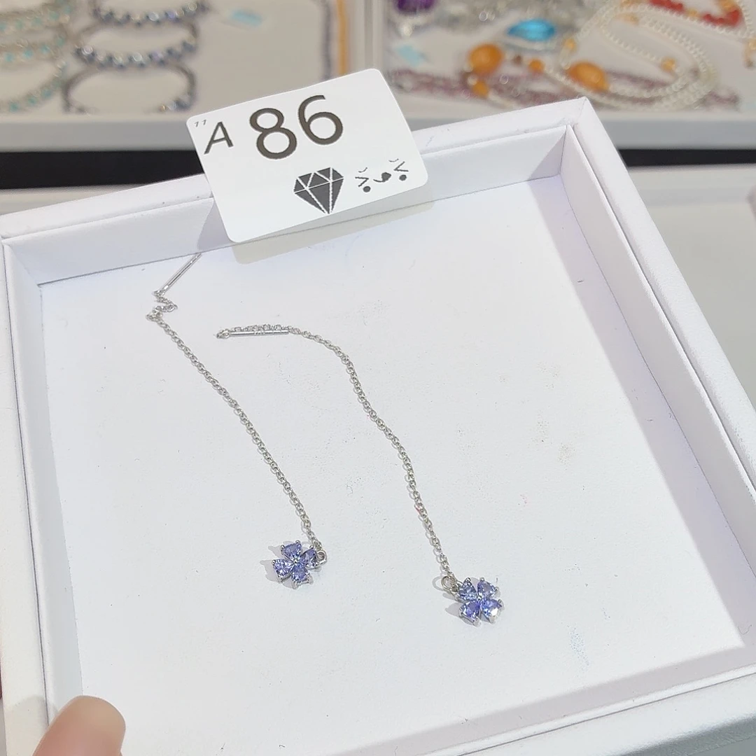 珠宝奇石银S925镶嵌坦桑石