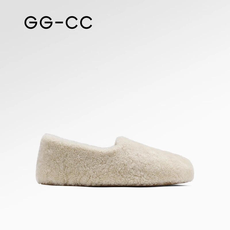 GG-CC【玲珑雪国】秋季新款法式浪漫千金感毛毛鞋女芭蕾单鞋7620