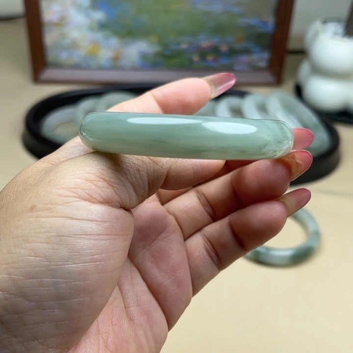 石英质玉（金丝玉）合金手镯