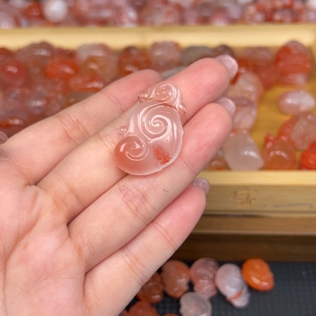 南红玛瑙未镶嵌吊坠(不含链)