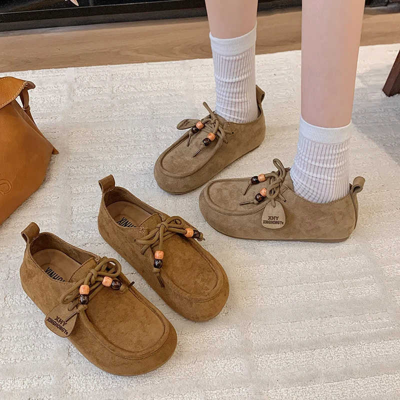 XHY【勃肯鞋】女鞋“袋鼠”韩版时尚百搭软底潮流穆勒串珠轻奢质感