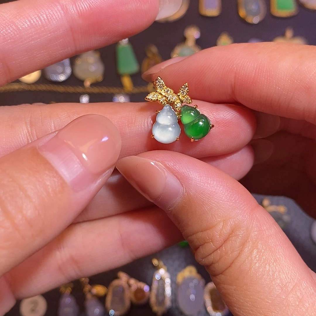 翡翠银S925镶嵌项链