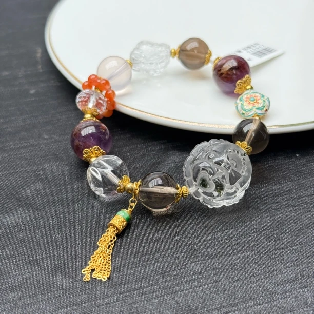 晶匠水晶趴趴狐设计款 多样性发一  编号-Z20070