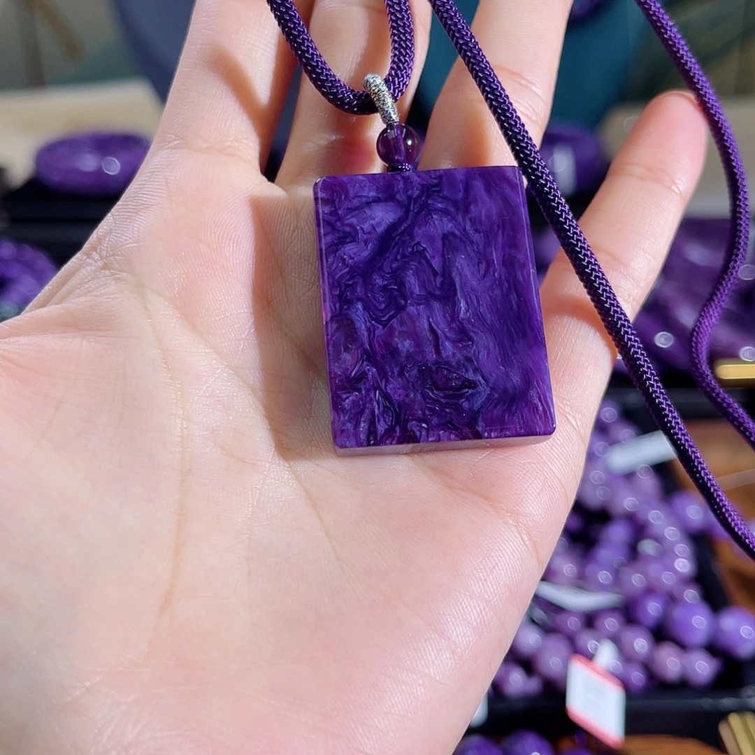 查罗石（紫龙晶）吊坠未镶嵌