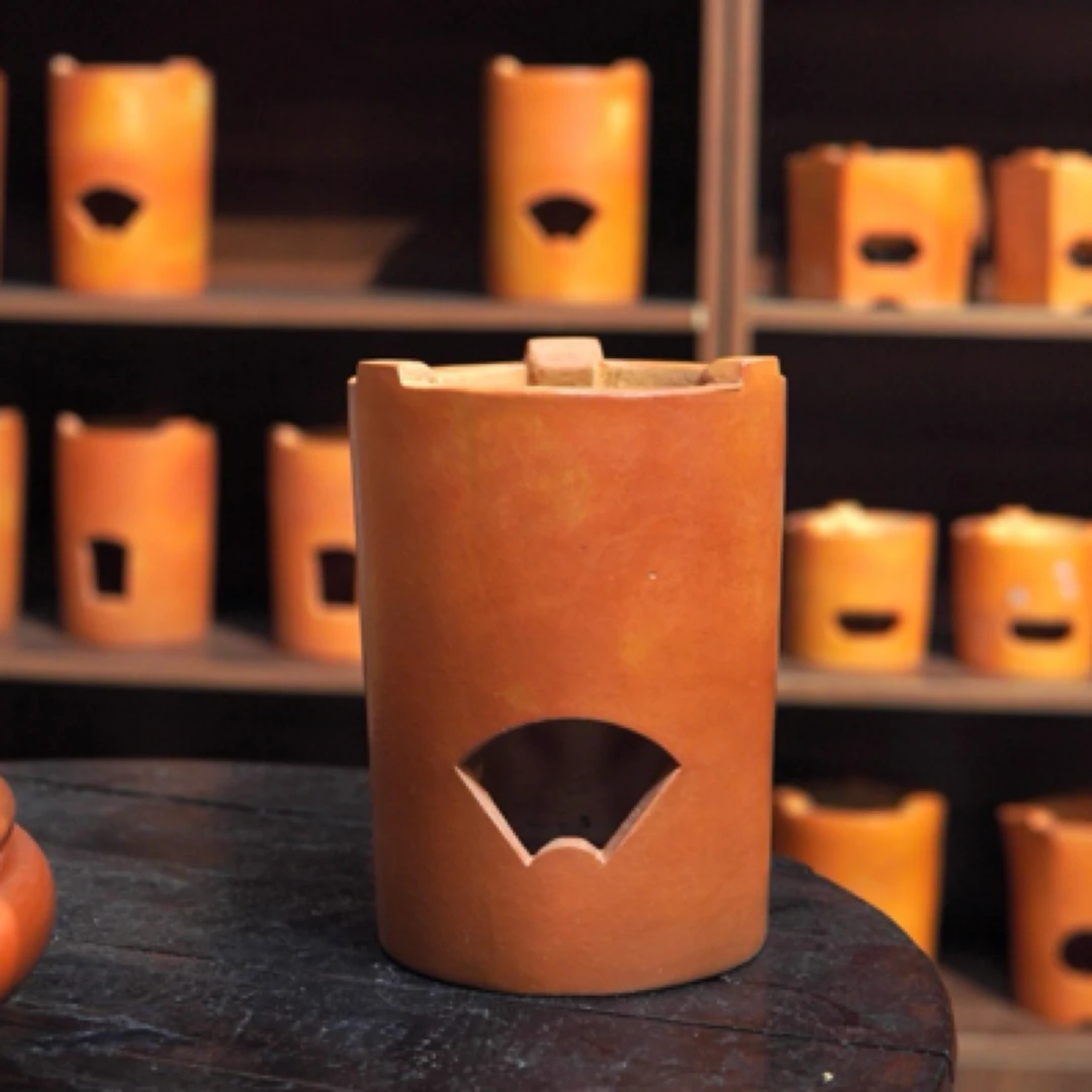 《微微瑕》副榜炉大高炉大副榜炉手工红泥功夫煮茶炭炉红泥小火炉