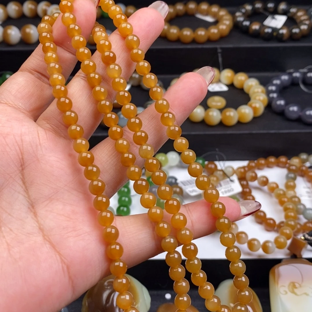 s***z和田玉未镶嵌手链