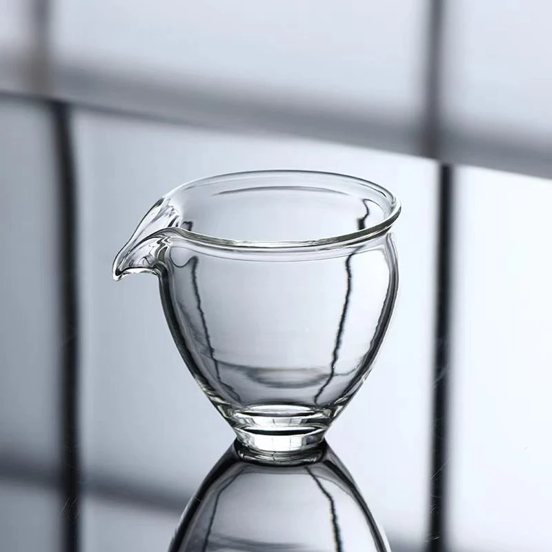 观一茶堂 | 手工玻璃飞鸟茶海玻璃公道杯240ml加厚分茶器创意茶道