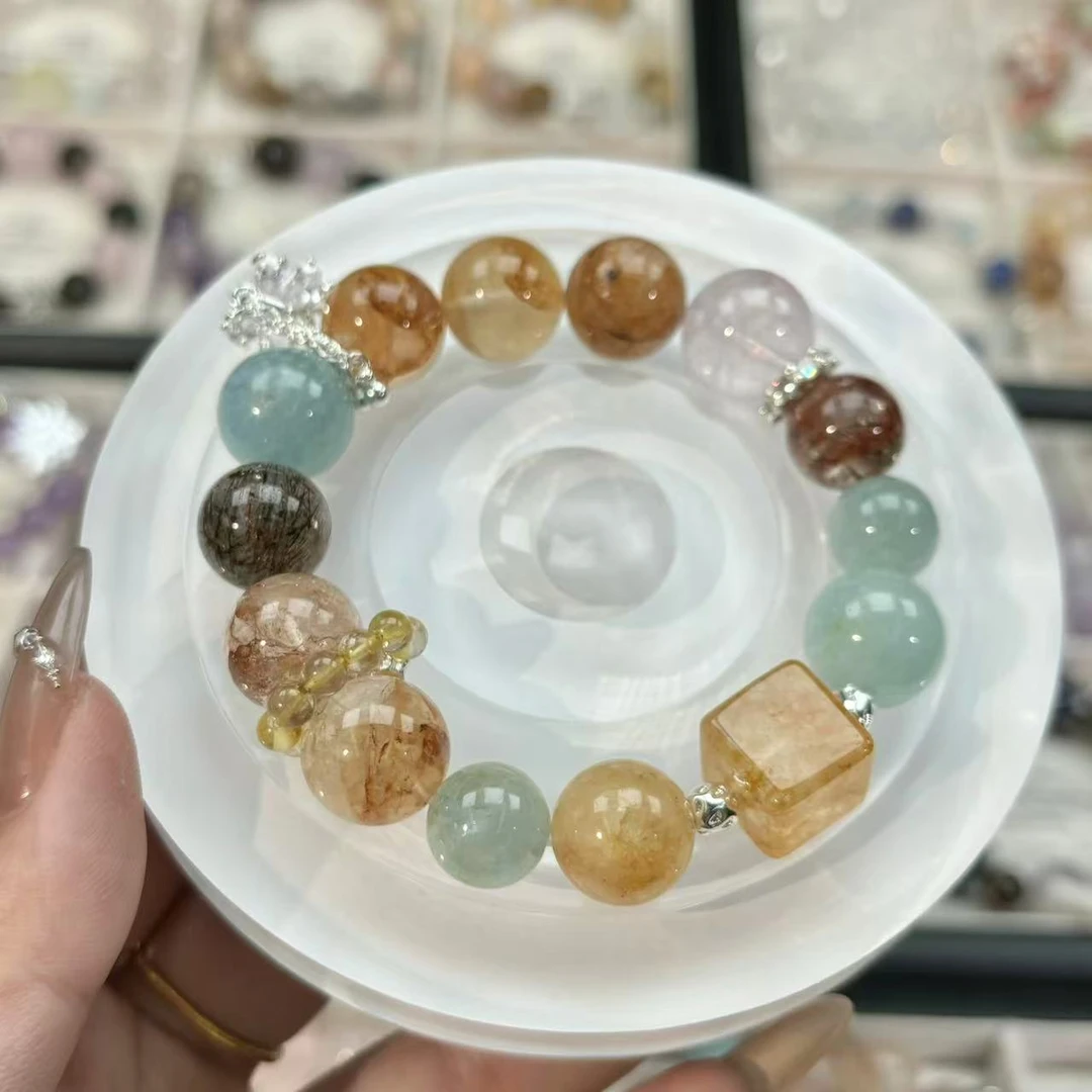 【一只幸子】焦糖奶冻水晶手串