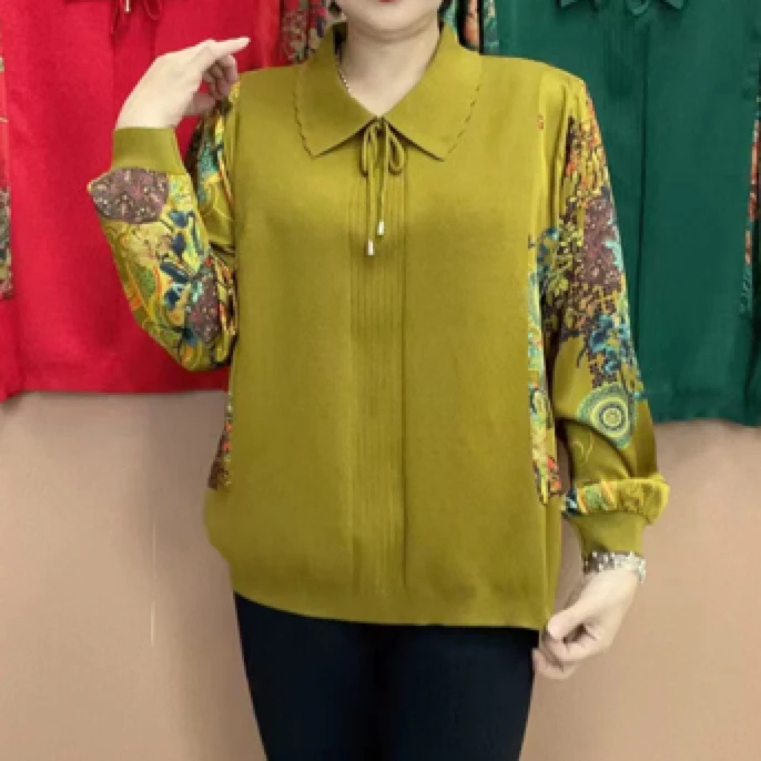 1006新款针织拼接短款衫