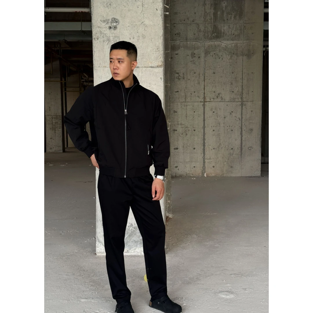 「DZ.Clean fit」秋季哈灵顿复古老钱风美式休闲立领夹克