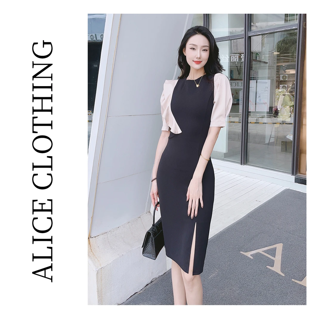 6【ALICE 时尚气质优雅系列】名媛风连衣裙 S2130360