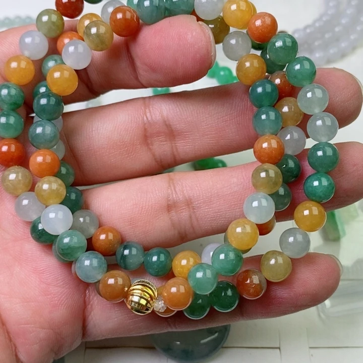 定制翡翠未镶嵌项链