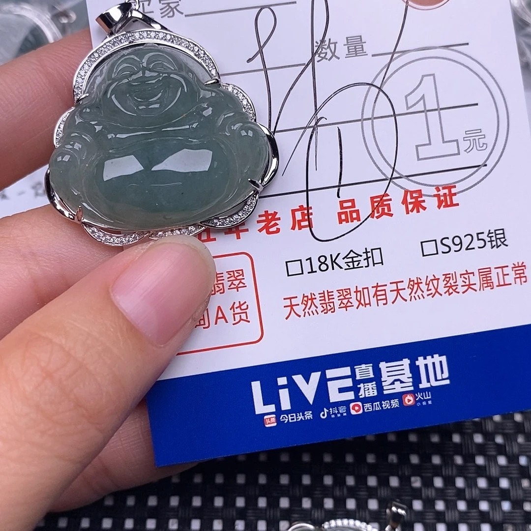 翡翠银S925镶嵌颈饰
