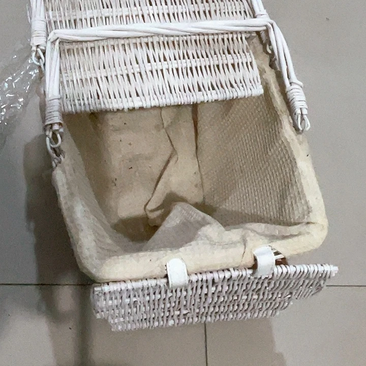 *****铁艺园艺柳编花插微瑕2支