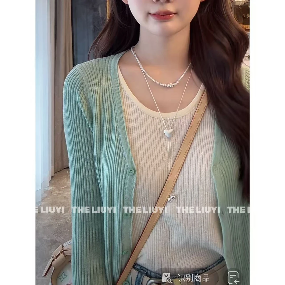 非金属合成锆石项链 【LIUYI】爱心项链 2533