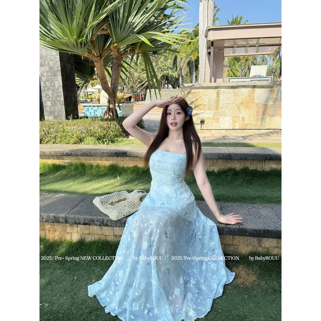 【花期如梦】温与柔敲百搭的开碎花衫吊带连衣裙套装碎花