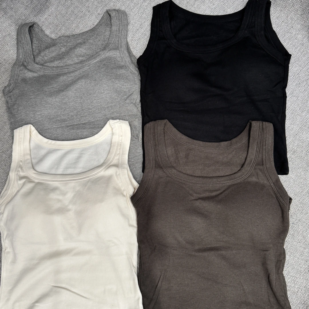 秋冬款磨毛背心美背