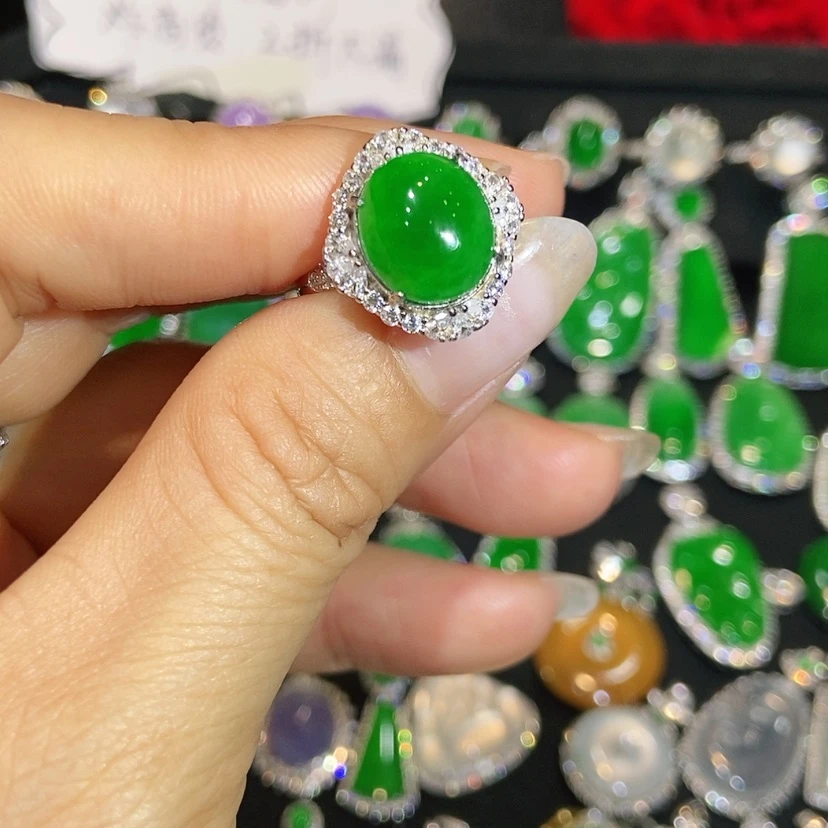 【闪购商品】翡翠戒指未镶嵌天然翡翠