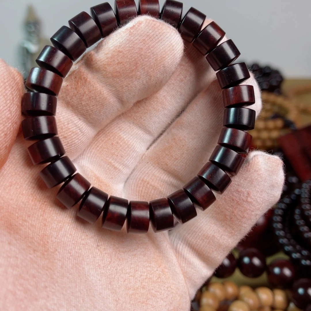 小叶紫檀手串/手链7/10大药片黑飘红老料福利款