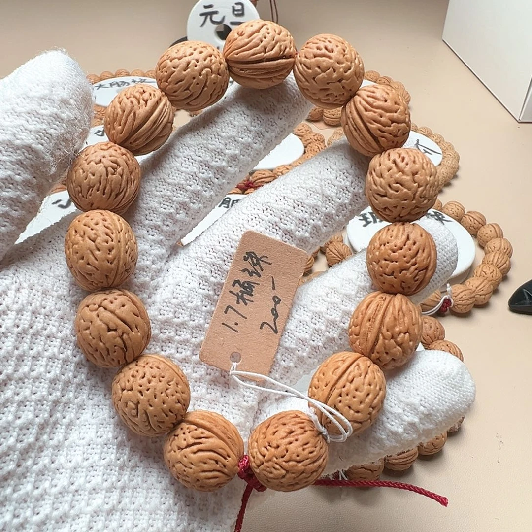 手串桃核1.7天然老型桶珠