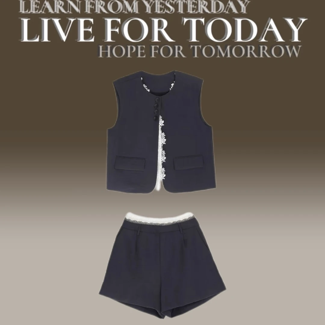 气质网红轻奢休闲显瘦百搭设计师ins时尚套装LDWH460