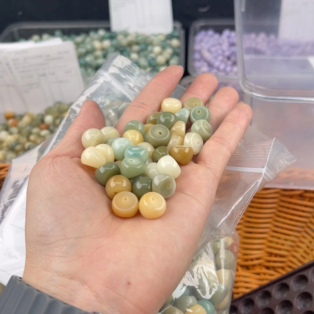 白玉菩提吊坠q12mm 50+10蒜瓣