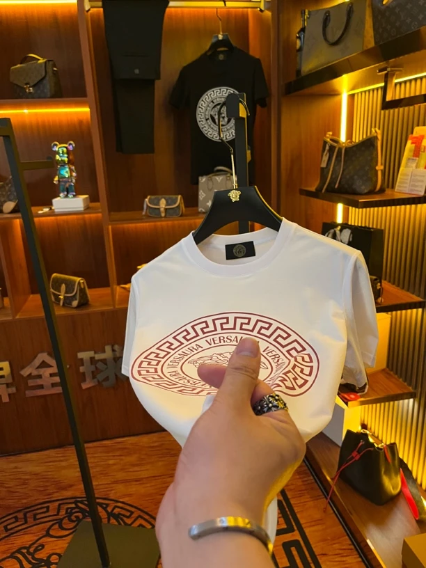 2025【红人头】重工烫金明星网红同款经典百搭圆领半袖-6-30