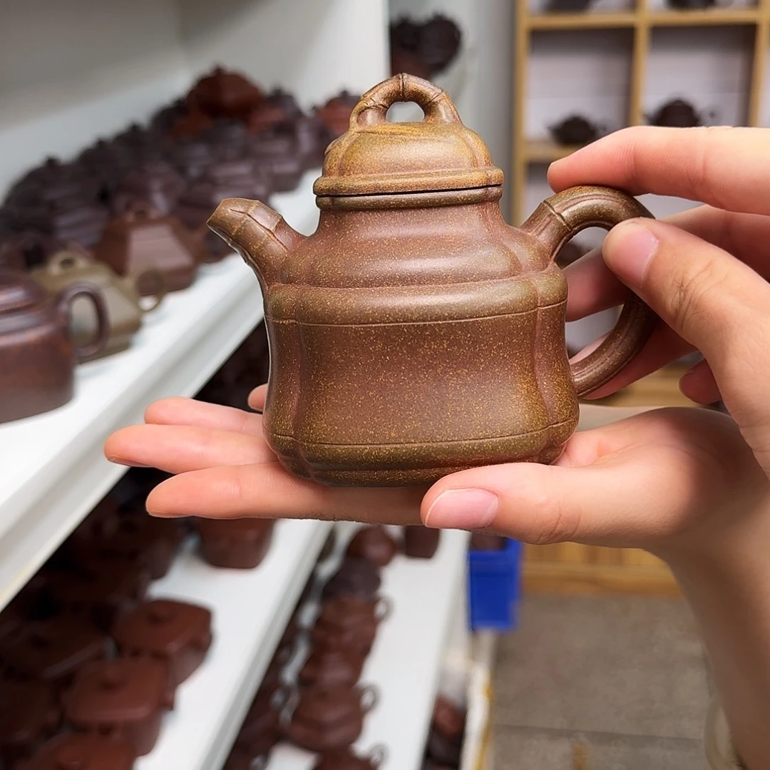 茶壶紫砂紫砂壶四方竹鼎230cc