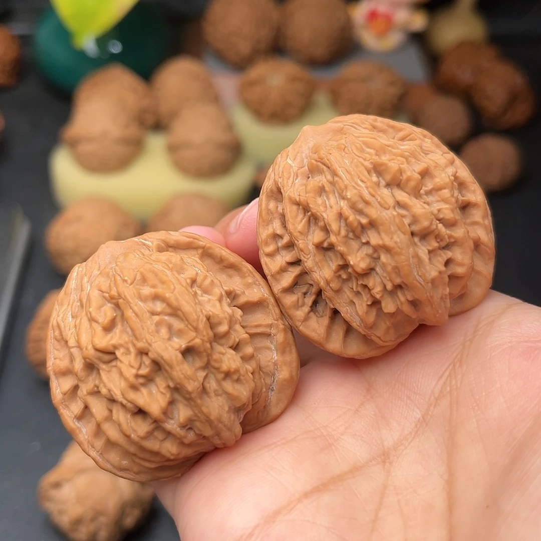 把件文玩核桃虎头全品42