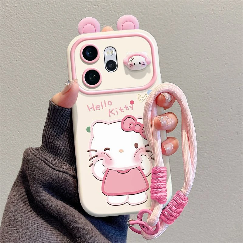 适用揉脸KT猫opporeno15手机壳卡通可爱OPPOreno15promax防摔设计