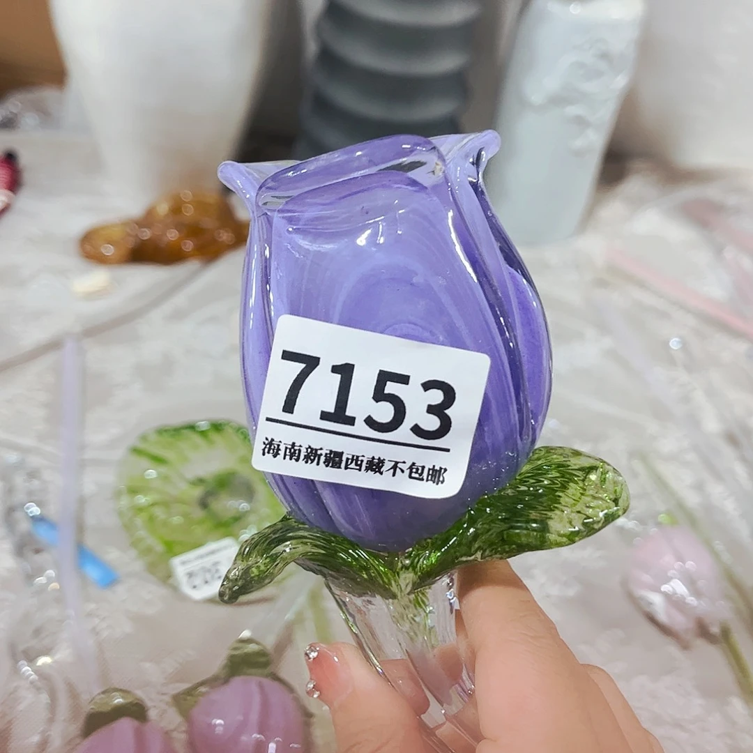 玫瑰7153 家悦美居琉璃花瓶