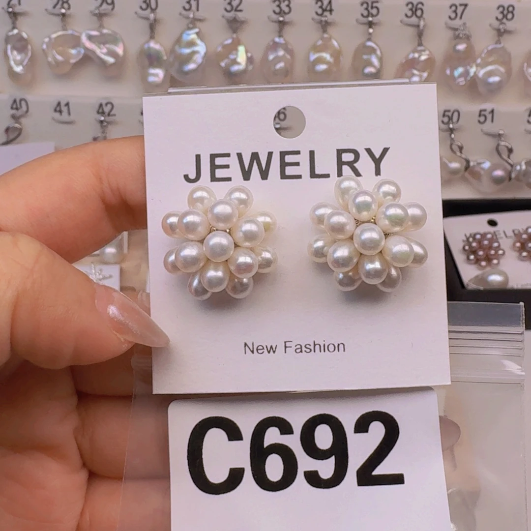 银S925镶嵌淡水珍珠颈饰