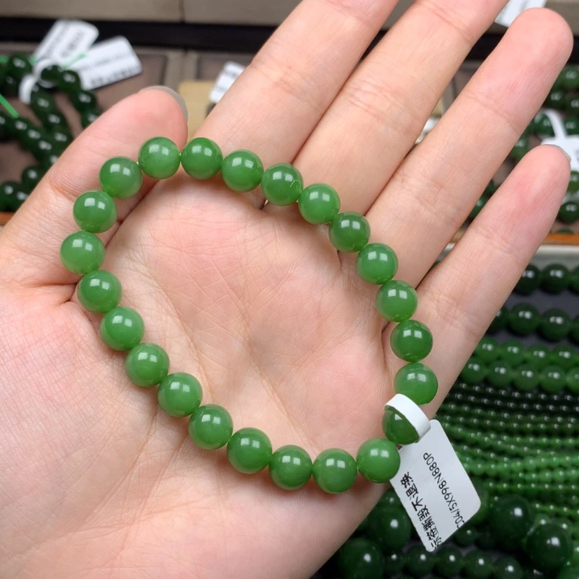 【闪购商品】手串未镶嵌和田玉（碧玉）虎8m