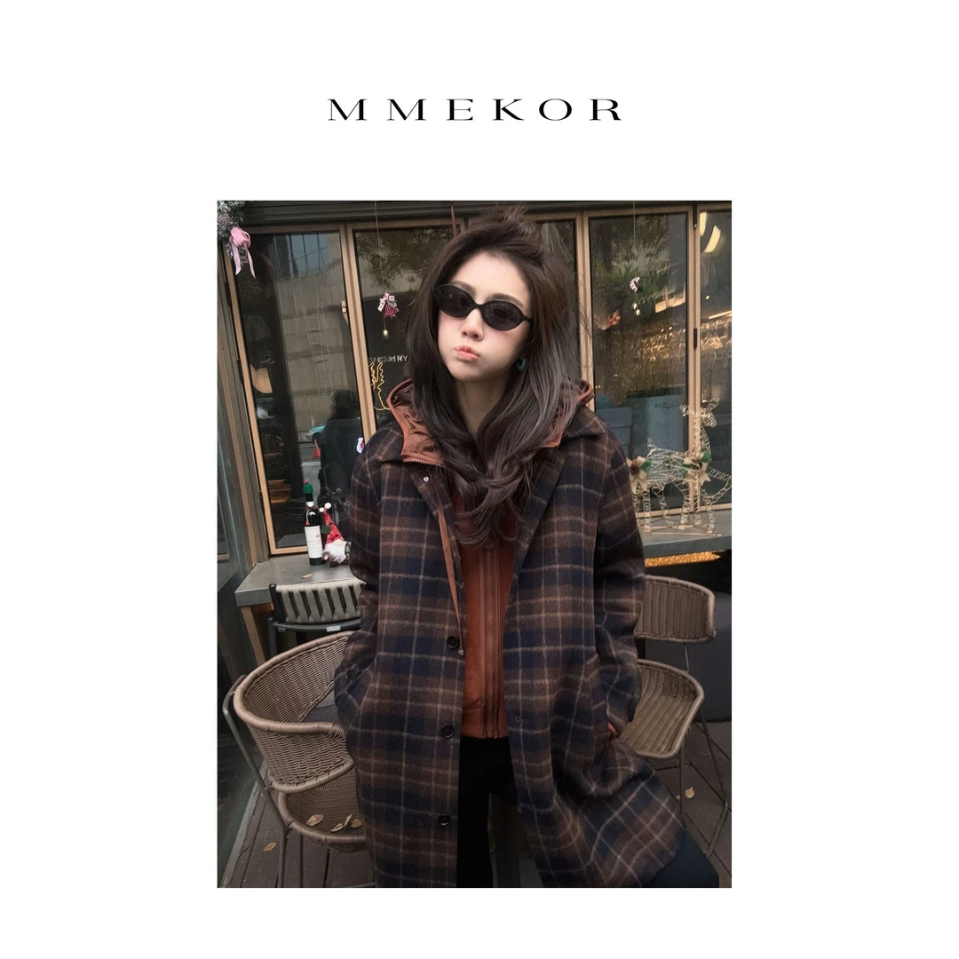 MMEKOR“柏斯女士”外套 2025新款末日美拉德风毛呢上衣 88887