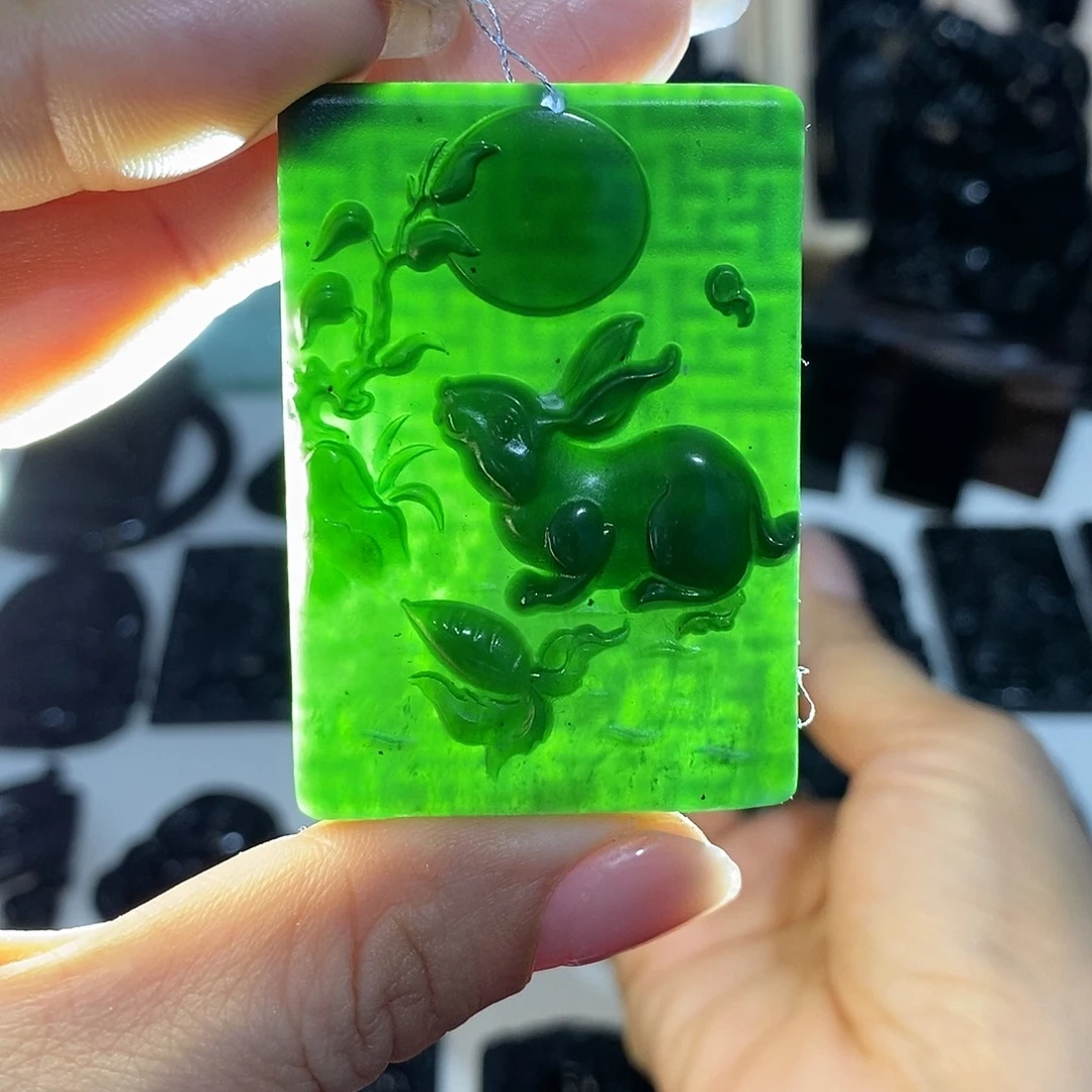 岫玉未镶嵌纯天然岫玉颈饰