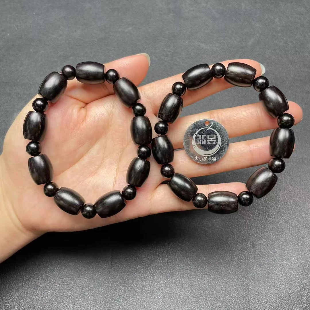 翡昱-N22-39016-62-黑檀木手串/约7-11+/约18颗/-多样性发其一-C