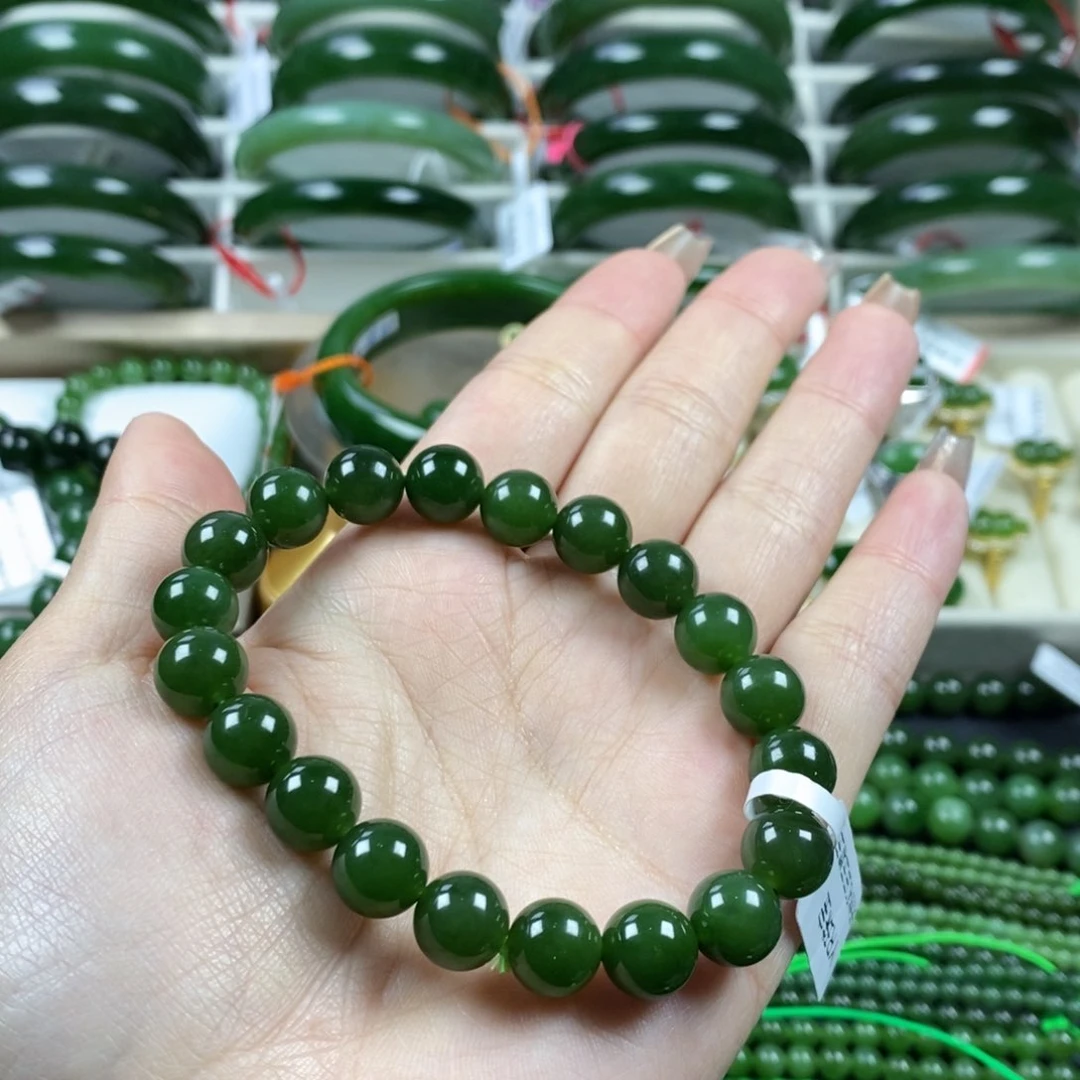 和田玉（碧玉）手串未镶嵌10m
