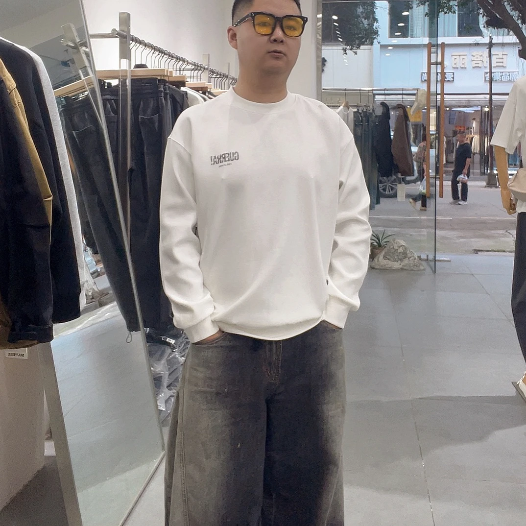 2025套头长袖秋季圆领百搭卫衣秋季休闲简约男装
