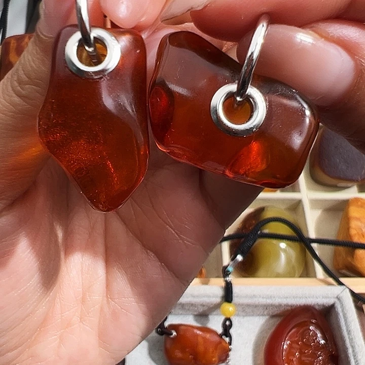 蜜蜡裸石未镶嵌我