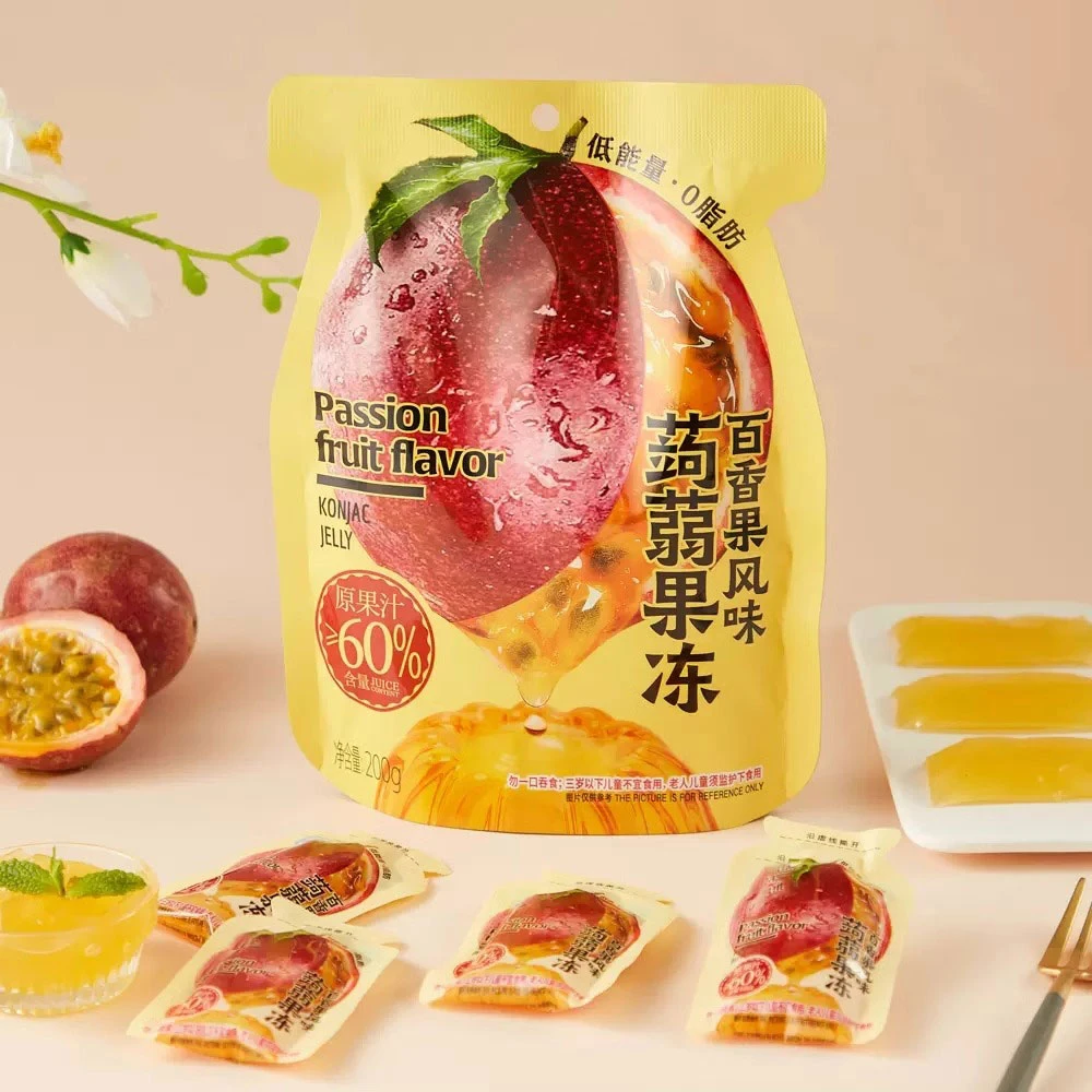 [2025/5/2到期] 盒马百香果风味蒟蒻果冻200g*5袋