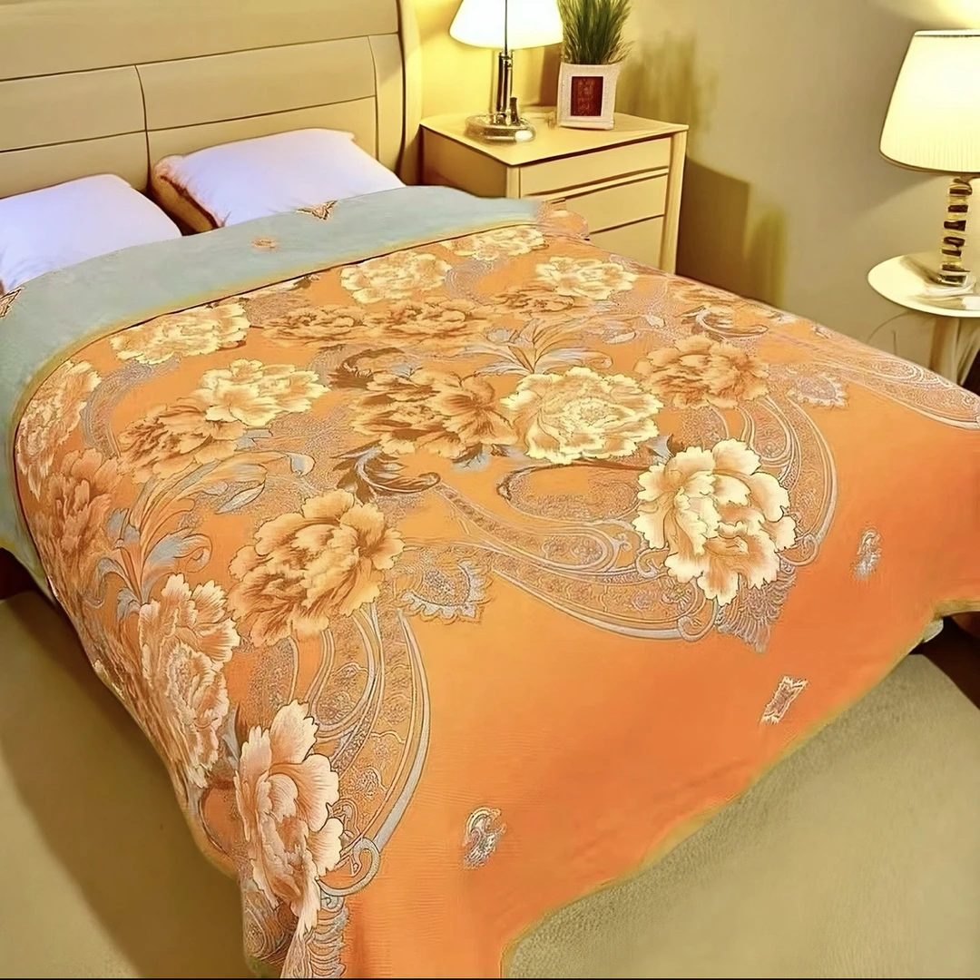 【910牡丹天丝床盖230×250cm多颜色可选】～多层莱赛尔天丝四季恒温