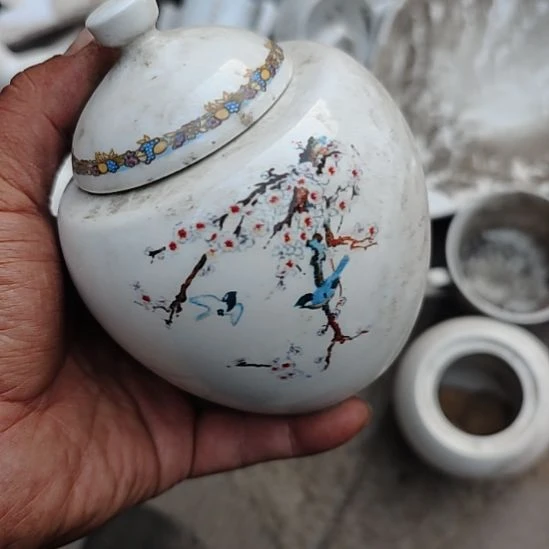 瓷茶叶罐，国营四厂