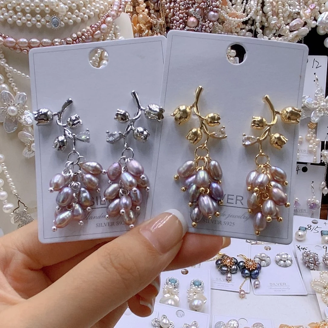 颈饰银S925镶嵌淡水珍珠张***金