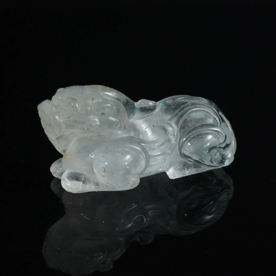 民国水晶瑞兽287737*古玉*传承