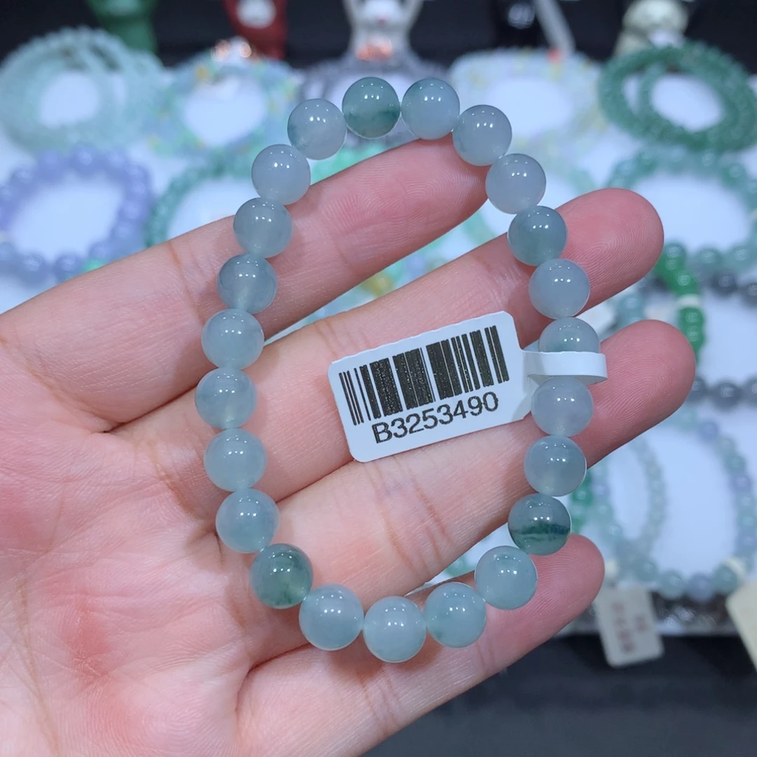 翡翠未镶嵌手串天然